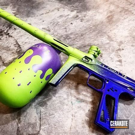 Custom Three Color Fade Paintball Gun by ARMISTEAD COLEMAN | Cerakote