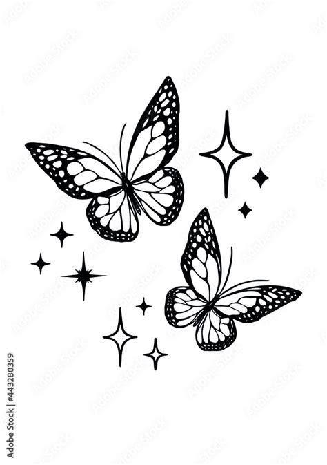 Butterfly Silhouette Tattoo