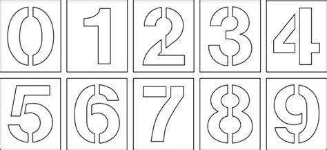 Large Number Stencils | 2 size options | Easy to use | Robust