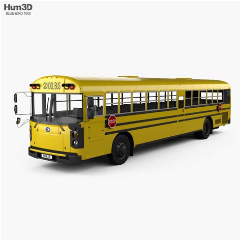 Blue Bird RE School Bus 2020 3D model - Vehicles on Hum3D