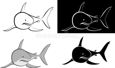 Bull Shark Silhouette Stock Illustrations – 52 Bull Shark Silhouette ...