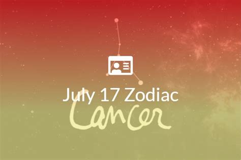 July 17 Zodiac Sign Full Horoscope And Personality