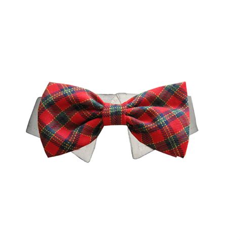 Christmas Tartan Dog Collar & Bow Tie | BaxterBoo