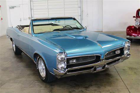 1967 Pontiac GTO 36228 Miles Tyrol Blue Convertible for sale - Pontiac ...