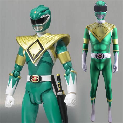 Power Rangers Green Ranger Tommy Oliver Cosplay Costume Adult Kids