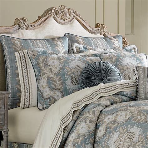 Crystal Palace French Blue 4-Piece Comforter Set By J Queen – Latest ...