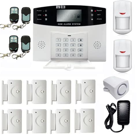 GSM 108 Zones Wireless & Wired Voice Home Alarm Security System LCD ...