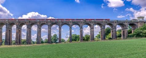 Ouse Valley Viaduct, the Amazing Train Viaduct on a Summer Day in ...