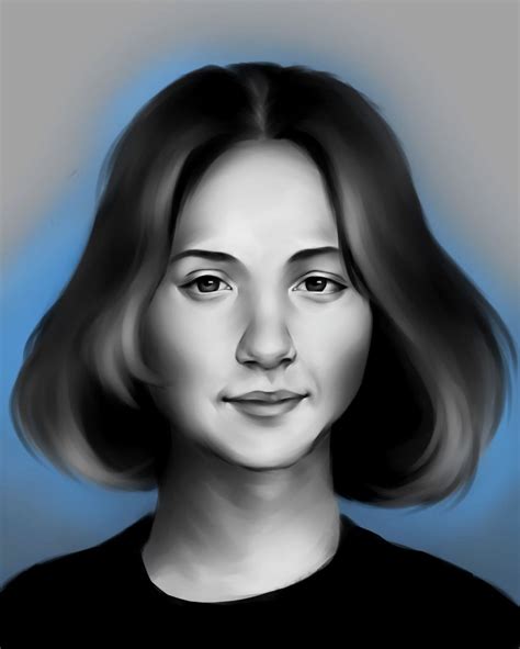 Realistic Black and White portrait by beyvoro on DeviantArt