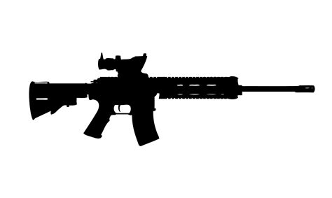 Assault Rifle AR 15 Vector - Etsy Canada