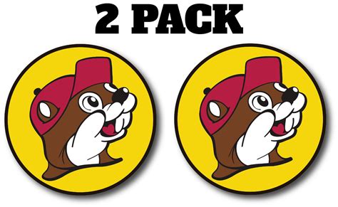 Buc-ee's BEAVER ROUND LOGO MULTI SIZE 2 PACK VINYL STICKER | eBay