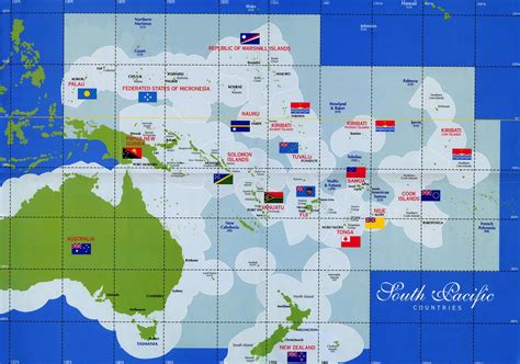 South Pacific Countries Map - Thikombia Fiji • mappery