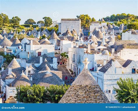 Trulli Of Alberobello. View Of Trulli Houses .The Traditional Trulli ...