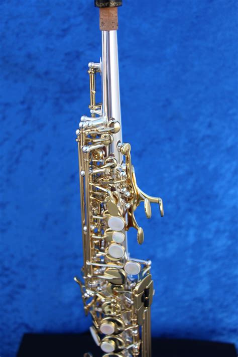 Kenny G G-series IV Silver Body with Lacquered Keys Soprano Saxophone ...