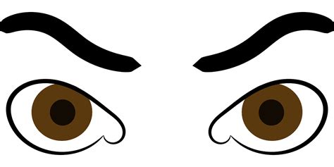 Download Eyebrows, Angry, Brown. Royalty-Free Vector Graphic - Pixabay