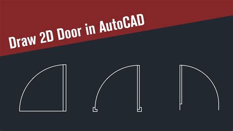 How To Draw Door In Autocad? New