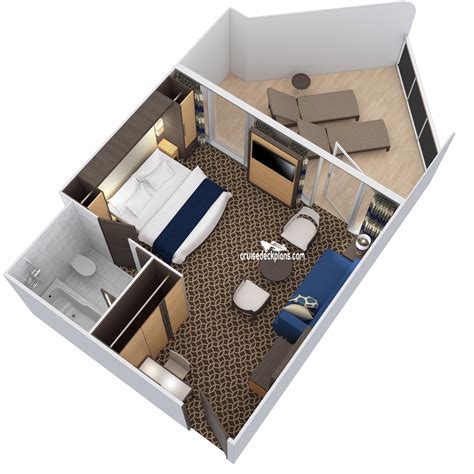 Allure Of The Seas Junior Suite Floor Plan - floorplans.click