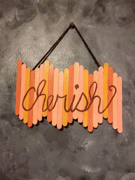 Popsicle stick wall art | Craft stick crafts, Diy popsicle stick crafts ...