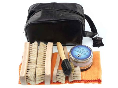 Bees Wax Best Shoe Care Kit in Leather Bag