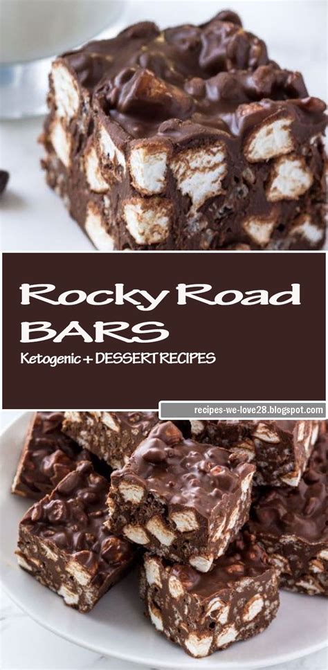 Rocky Road BARS | Desserts, No bake treats, Baking