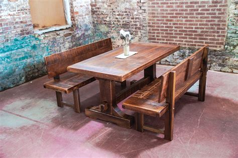 Narrow Dining Table with Bench for Small Spaces