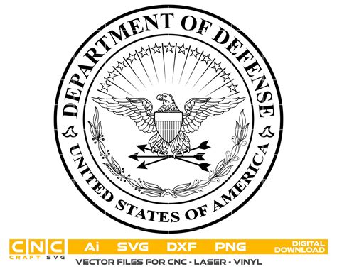 America Department of Defense Logo vector art