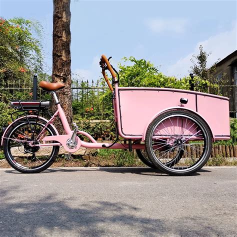 Dutch Electric Bakfiets Cargo Bike 3 Wheels Aluminium Bike Frame For ...