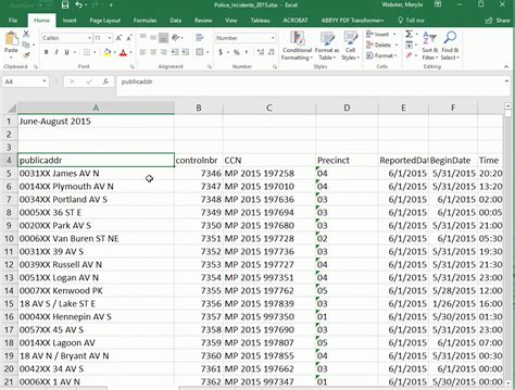 Excel Spreadsheet Pivot Table with regard to Data Journalism Training ...