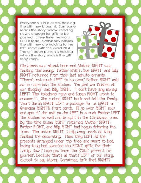 Gift Exchange Story Christmas Gift Exchange Games, Xmas Games, Holiday ...