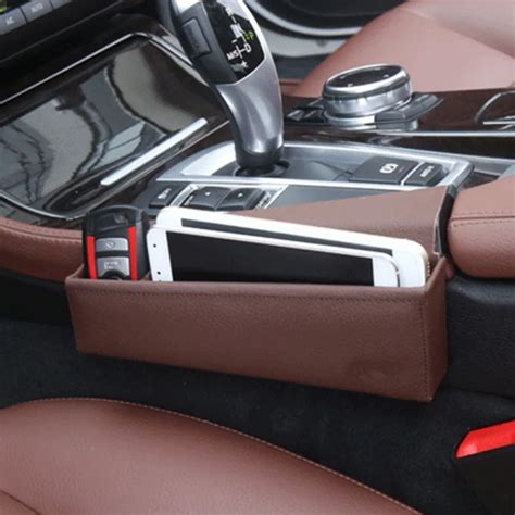 Leather M standard Car Seat Crevice Storage Box Box For BMW 5series Car ...