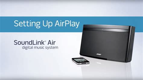 Bose SoundLink Air - Setting up AirPlay - YouTube