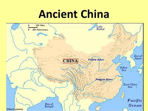 Ancient China River Map