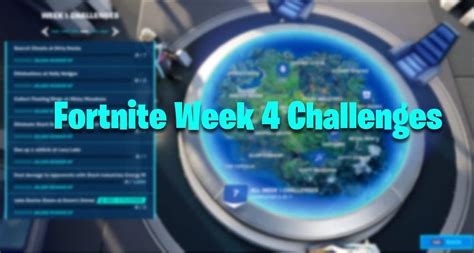 Fortnite Chapter 2 Season 4 Week 4 Challenges Available - Fortnite Insider