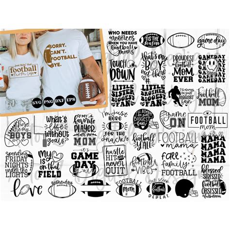 Football Svg Bundle, Football Mom Svg, Game Day Svg, Football Mom T ...