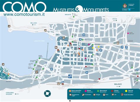 Como tourist attractions map - Ontheworldmap.com