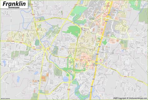 Franklin Map | Tennessee, U.S. | Maps of Franklin