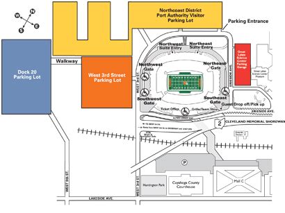 Cleveland Browns Parking Lots & Passes at Cleveland Browns Stadium