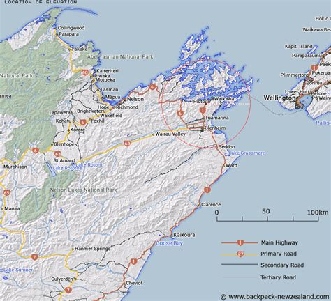 Where is Elevation? Map - New Zealand Maps