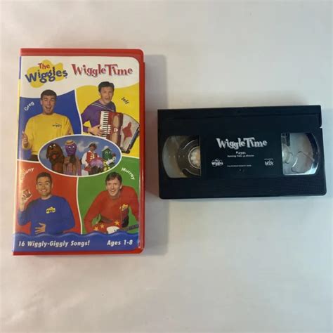 THE WIGGLES - Wiggle Time (VHS, 2000, Red Clam Shell) free shipping usa ...