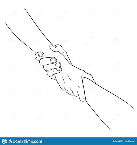 Illustration about Two hands taking each other helping hand concept ...