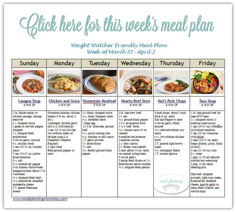 Pin on meal plans