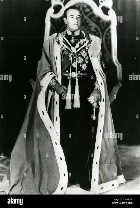 Lord Louis Mountbatten in his robes as Viceroy of India Stock Photo - Alamy