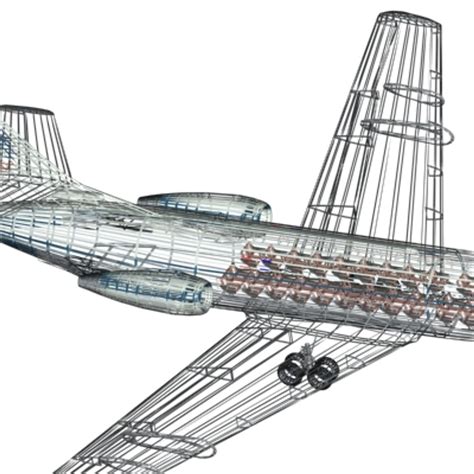 3d Sud Aviation Caravelle Model