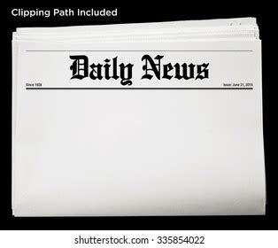 Blank Newspaper Headline Clipart School