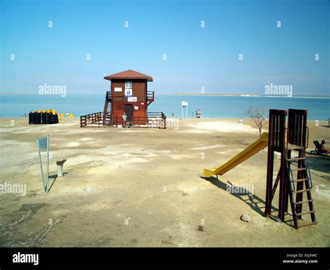 Israel a beach at the dead sea Stock Photo - Alamy