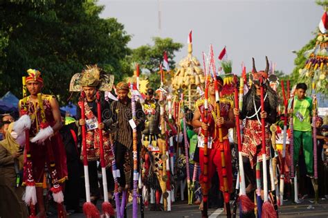 Stilts (festival Egrang) Carnival To Celebrate Indonesian Independence ...