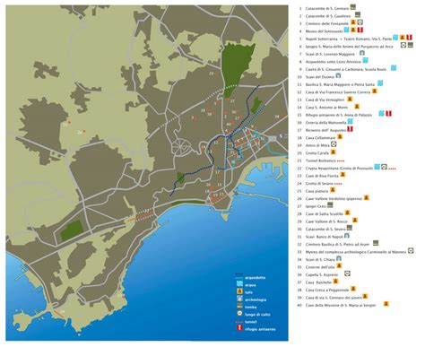 Map of the Naples Underground