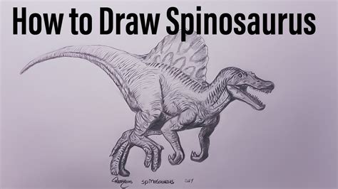 Jurassic Park Spinosaurus Drawing