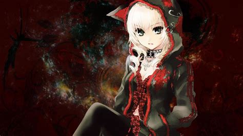 anime wallpapers girl - 1366x768 Anime Girl Big Eyes Tattoo Mask ...