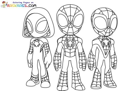 Spidey and His Amazing Friends Coloring Pages | Spider coloring page ...